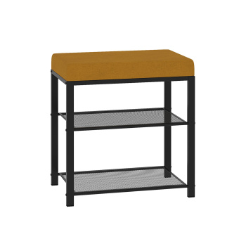 Подставка для обуви металл. "Торонто 13S" 3-х ярусная 470х300х490мм с Мягк.сид. Черн./Сер. БТ13СЧС*1 Подставка для обуви металл. "Торонто 13S" 3-х ярусная 470х300х490мм с Мягк.сид. Черн./Сер. БТ13СЧС*1