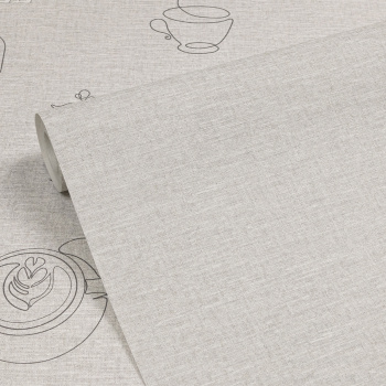 Обои  флиз Ateliero Cafe фон (сер.) 589708   1.06*10м *6