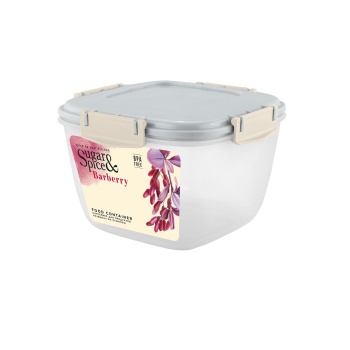 Контейнер д/прод. пластм. "Barberry" 1,35л 165х165х110мм герметичный SE224410025("Sugar Spice")*1/18