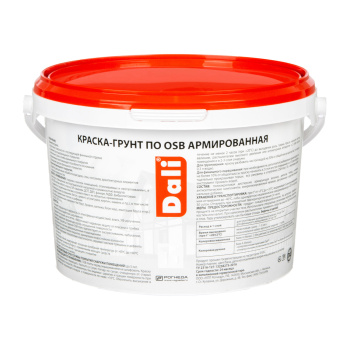 Краска-грунт акриловая 3 кг по OSB DALI, для внутренних и наружных работ