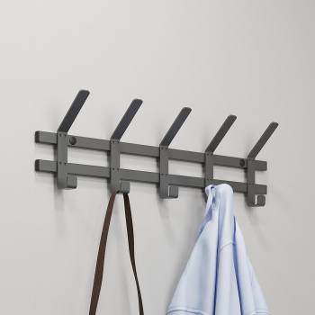 Вешалка настенная "Торонто 5" 604х174х91мм Графит ВНТ5 ГР ("ЗМИ") *1 Вешалка настенная "Торонто 5" 604х174х91мм Графит ВНТ5 ГР ("ЗМИ") *1