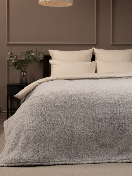 Плед 200*220см искусственный мех овчина серый TF SH GY9 037/2022 NC Absolute *1