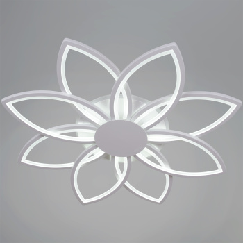 Люстра 09877-0.3-08 WH (RGB) LED ПДУ ИК ПДУ 3000-6200К S=38м2 *1