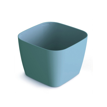 Кашпо пластм. "Фьюжн" 0,6л 104х104мм h76мм Серо-мятный С377МСЕР ("Мартика") *1/18