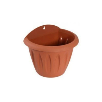 Кашпо пластм. настенное "Фелиция" 1л 160x117мм h139мм Терракот С120Т ("Мартика")*1/35