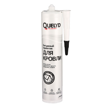 Герметик кровельный 280 мл Quelyd, битумный, черный
