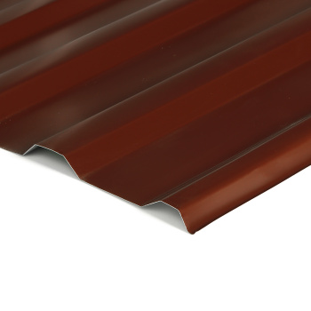 Профнастил МП-18, 1150х2000 мм, 0.45 мм, 2.3 м², коричневый