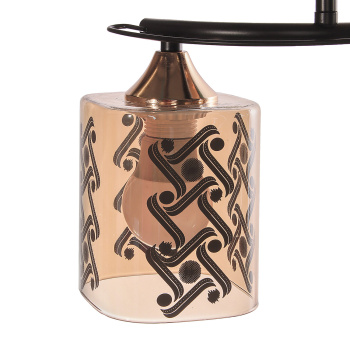 Люстра Verner Lighting A3944/2, 40 Вт, Е27, 2 лампы, черный/золото