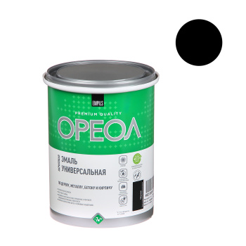 Эмаль акриловая черная 1 кг Ореол *1/6/336