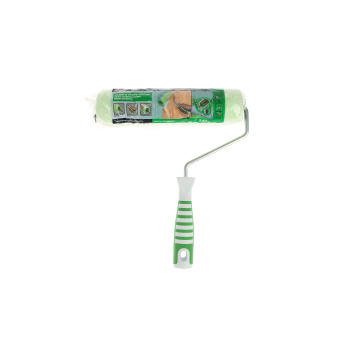 Валик микрофибра 240мм "Профи" d-8мм бел-зеленый микс (Акор) *1/20