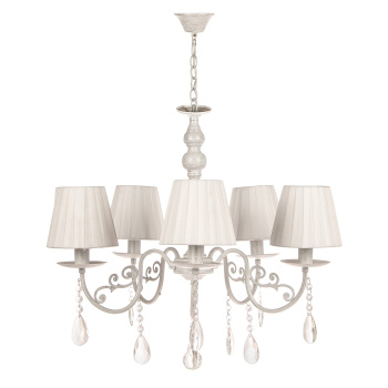 Люстра Verner Lighting N1991/5, 40 Вт, Е27, 5 ламп, белый/серебро