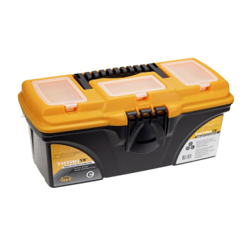 Ящик динструмента пластм. Титан 13 с секциями 324х165х137мм М2934   (М-Пластика) *112