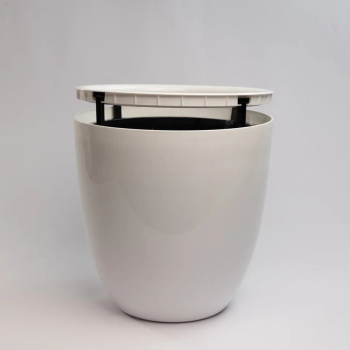 Кашпо пластм. "Сириус" 16,5л d верха 300мм h300мм со вставкой Белый СР30-10*1