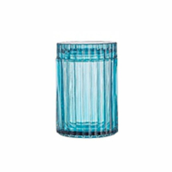 Контейнер для ватных дисков Delphinium стекло коллекция "Лазурит" 106179 *1/24