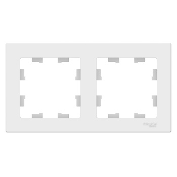 Рамка "ATLAS DESIGN" 2-м универс. белый SchE ATN000102 *1/30