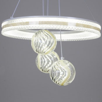 Люстра 60067-0.4-1+3A LED ПДУ ПДУ+диммер 3500-6000К S=28м2 *1