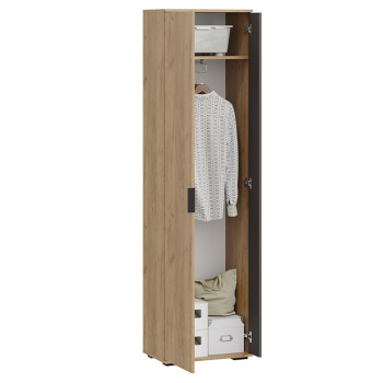 Набор мебели для прихожей ЭВИТА шкаф для одежды Тип1 Дуб крафт золотой/Графит серый *1