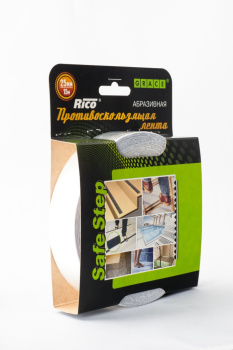 Противоскользящая лента абразивная 0,9мм*25мм*5м прозрачная "Rico" *1