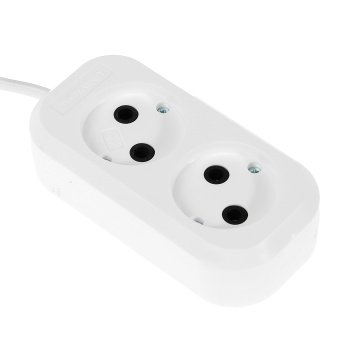 Удлинитель 2 розетки 5м б/з ШВВП 2*0,75мм2 6А мощ.нагр 1300Вт Универсал У6-011 1/55