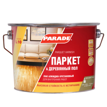 Лак алкидно-уретановый PARADE L-10, 2.5 л, паркетный, матовый