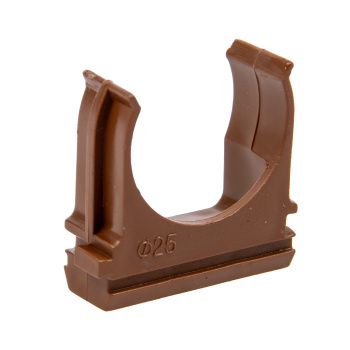 Крепеж-клипса d25мм для трубы "Эко" бук (упак.10шт) TDM SQ0405-0043 *1/90