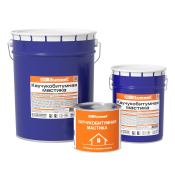 Мастика каучукобитумная 5 л Bitumast, гидроизоляционная