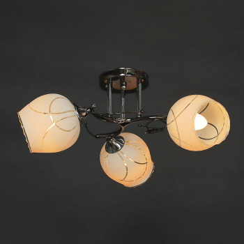 Люстра Verner Lighting N2299/3, 40 Вт, Е27, 3 лампы, черный/хром Люстра Verner Lighting N2299/3, 40 Вт, Е27, 3 лампы, черный/хром