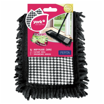 Насадка сменная д/мытья пола д/швабры"Флеттер" микрофибра "лапша" "Пепита" 081312 "York" *1/48 Насадка сменная д/мытья пола д/швабры"Флеттер" микрофибра "лапша" "Пепита" 081312 "York" *1/48